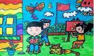 童心向党绘画第一名